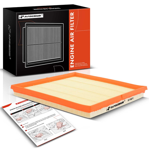 A-Premium Engine Air Filter Compatible with Cadillac SRX 2010-2016 & Saab 9-4X 2011, Flexible Panel, Replace# 15913344
