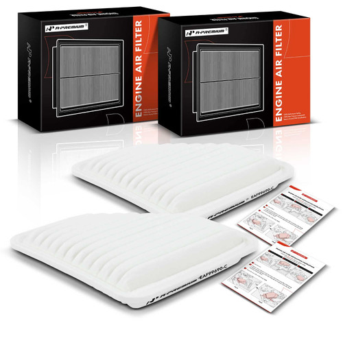 A-Premium 2-PC Engine Air Filter Compatible with Chevrolet Cobalt 2005-2010 & Pontiac G4 2005-2006, G5 2007-2010, Pursuit 2005-2006, 2.2L 2.4L