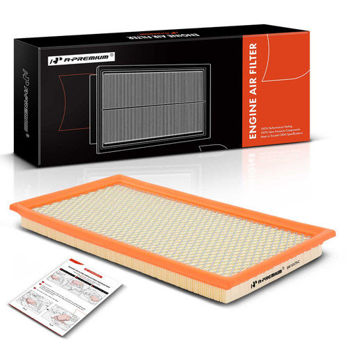 A-Premium Engine Air Filter Compatible with Ford Explorer, Explorer Sport Trac & Mercury Mountaineer, 2006-2010, V8 4.6L, Flexible Panel, Replace# 6L2Z9601AA