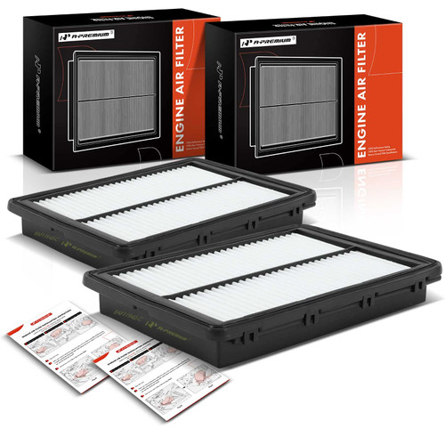 A-Premium 2-PC Engine Air Filter Compatible with Hyundai Sonata 2015-2019 & Kia Optima 2016-2020, 2.0L 2.4L, Rigid Panel, Replace# 28113C3100