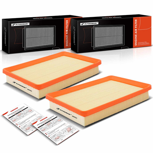A-Premium 2-PC Engine Air Filter Compatible with Kia Spectra 2004-2009, Spectra5 2005-2009 & Hyundai Elantra 2001-2006, Tiburon 2003-2008, 2.0L 2.7L A-Premium 2-PC Engine Air Filter Compatible with Kia Spectra 2004-2009, Spectra5 2005-2009 & Hyundai Elantra 2001-2006, Tiburon 2003-2008, 2.0L 2.7L