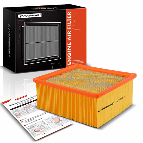 A-Premium Engine Air Filter Compatible with Dodge Ram 2500 3500 4500 5500 07-10 6.7L & Ram 2500 3500 4500 5500 11-23 6.4L 6.7L & Sterling Truck Bullet 45/55 08-10 6.7L, Replace# CA10261, 53034051AB