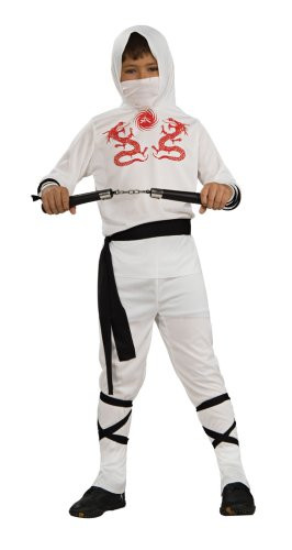 Rubies Child's White Ninja Costume, Medium