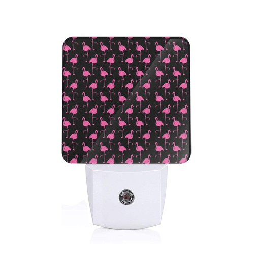 allgobee Night Light Flamingo-Pink-in-Teal Dusk to Dawn Sensor,Automated On Off,Home Decor for Kitchen,Bathroom,Bedroom