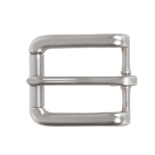 1" (25 mm) Nickel Free Single Prong Rectangular Roller Belt Buckle, Antique Silver