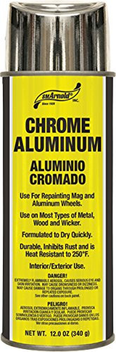 SM Arnold (66-106) Lacquer Spray Paint, Chrome Aluminum Lacquer - 12 oz.
