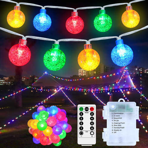 Battery Color Changing String Lights - 33Ft 100 LED Battery Operated Colorful Fairy Lights with Remote, 8 Modes, RGB Globe String Lights Outdoor Waterproof for Bedroom Christmas Indoor Decor Battery Color Changing String Lights - 33Ft 100 LED Battery Operated Colorful Fairy Lights with Remote, 8 Modes, RGB Globe String Lights Outdoor Waterproof for Bedroom Christmas Indoor Decor