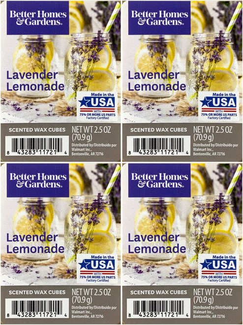 Better Homes and Gardens Lavender Lemonade Wax Cubes - 4-Pack