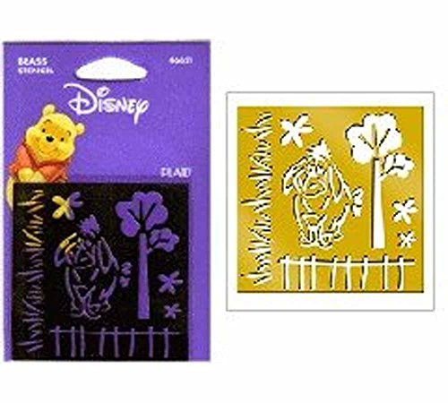 Disney Brass Stencil Template, Eeyore, 46621, Winnie The Pooh