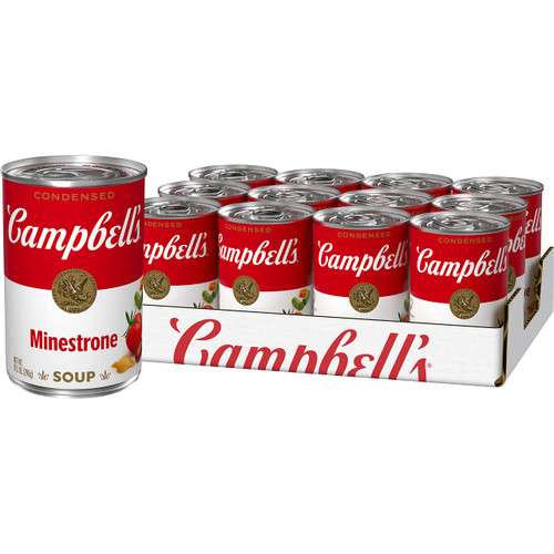 Campbell's Condensed Minestrone Soup, 10.5 Ounce Can (Case of 12)