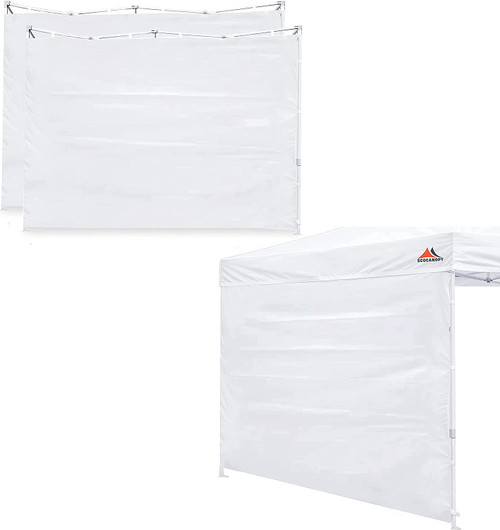 SCOCANOPY SideWall for 8x8 Canopy Frame, 3 Pack SunWall Only,White