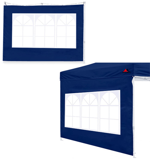 SCOCANOPY 2PCS SideWall for 10x10 Canopy Frame, Navy Blue