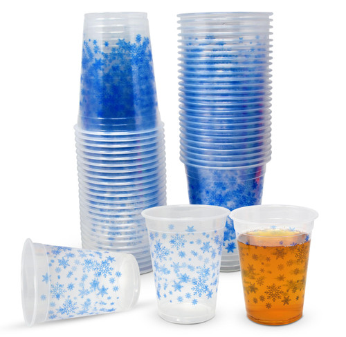 50 Pack Disposable Plastic Christmas Cups 16 oz. Blue Snowflake Design Clear Drinking Cup Winter Xmas Dinner Beverage Drink for Adults Kids Festive Holiday Tableware Party Supplies Decorations 50 Pack Disposable Plastic Christmas Cups 16 oz. Blue Snowflake Design Clear Drinking Cup Winter Xmas Dinner Beverage Drink for Adults Kids Festive Holiday Tableware Party Supplies Decorations