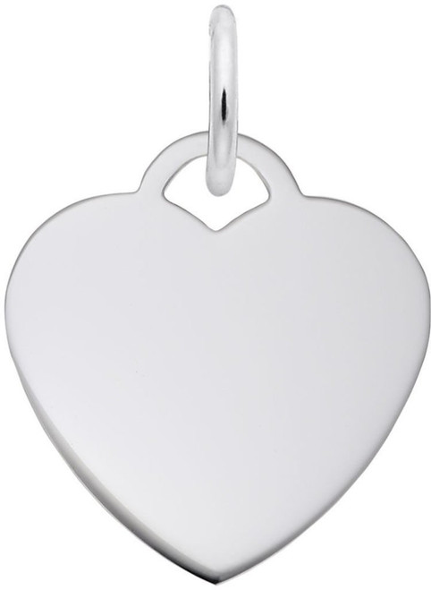 Classic Small Heart Charm (Choose Metal) by Rembrandt| Metal| Sterling Silver
