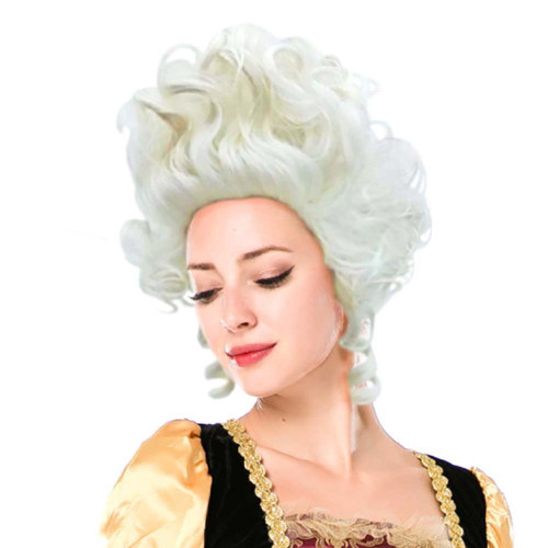 Wraith of East Colonial Wigs Ladies 18th Century Marie Antoinette Cosplay Adult Women, Silver Wraith of East Colonial Wigs Ladies 18th Century Marie Antoinette Cosplay Adult Women, Silver