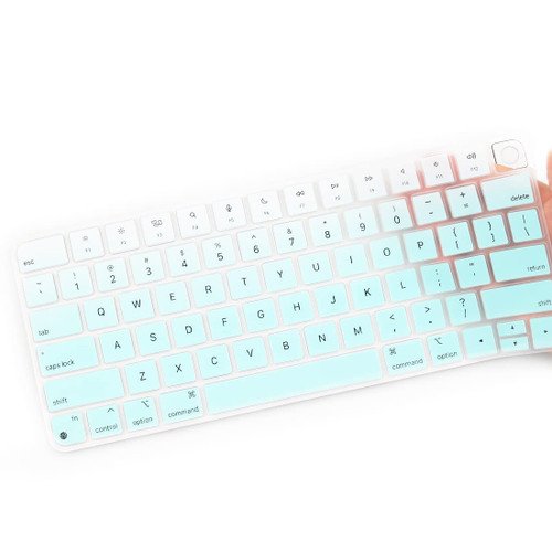 Keyboard Cover Skin for 2022 2021 Apple iMac 24 inch Magic Keyboard with Touch ID, iMac 24 inch Accessories, Ultra Thin Apple iMac 24-inch A2449 Waterproof Keyboard Protector-MGreen