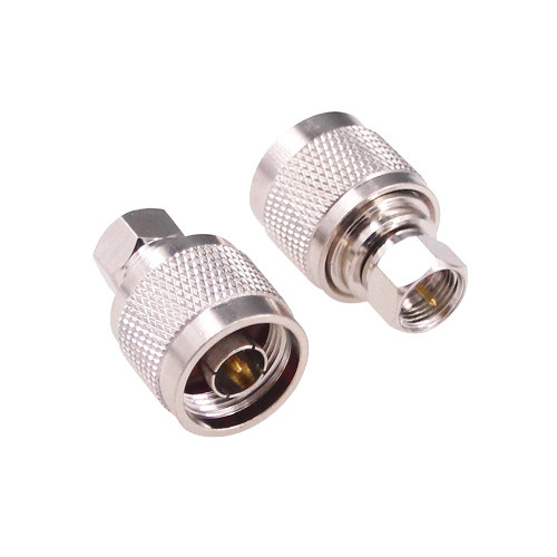 RFaha 2pcs N to F Coax Adapter N Type Male to F Type Male RF Coaxial Connector for Antenna Broadcast(F114-2)