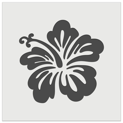 Pretty Hibiscus Flower Tropical Wall Cookie DIY Craft Reusable Stencil - 4.5 Inch