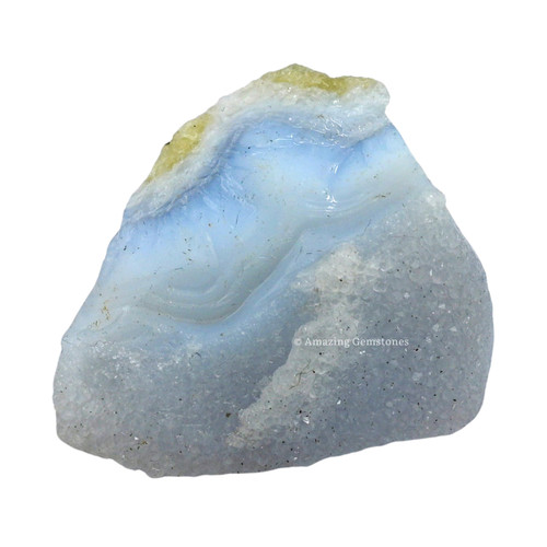 Blue Lace Agate Raw Crystals and Healing Stones, Natural Rocks for Tumbling and DIY Raw Stones and Crystals (2 Pieces) Blue Lace Agate Raw Crystals and Healing Stones, Natural Rocks for Tumbling and DIY Raw Stones and Crystals (2 Pieces)