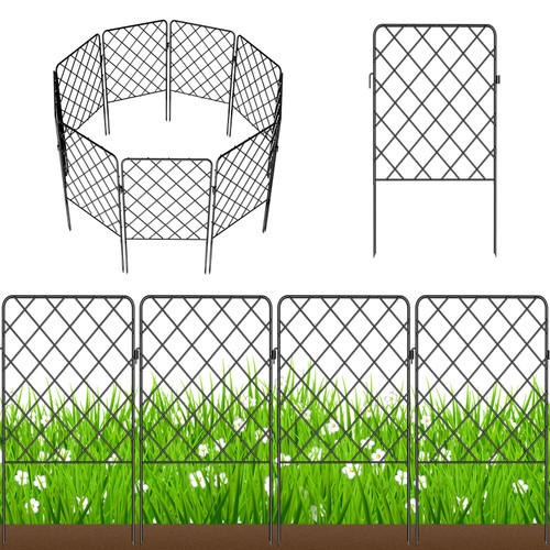 19 Panels No Dig Decorative Outdoor Garden Fence for Yard, 20 Ft(L) X 24 in(H?Animal Barrier Fencing Rustproof Metal Wire Panel Border for Dog, Rabbits, and Patio Temporary Ground Stakes Defense 19 Panels No Dig Decorative Outdoor Garden Fence for Yard, 20 Ft(L) X 24 in(H?Animal Barrier Fencing Rustproof Metal Wire Panel Border for Dog, Rabbits, and Patio Temporary Ground Stakes Defense