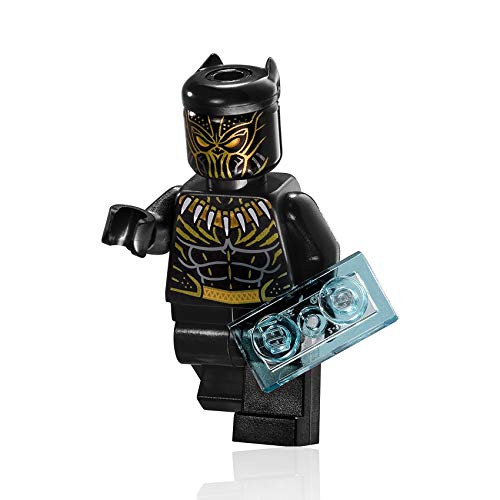LEGO Black Panther Minifigure - Erik Killmonger (Golden Jaguar Suit with Vibranium Element) 76099