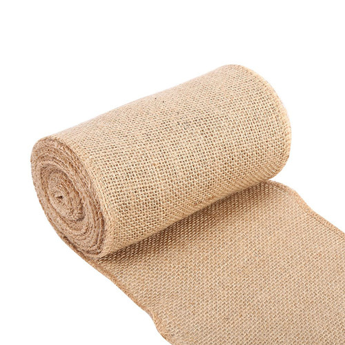 6 Sizes Vintage Nature Hessian Jute Burlap,Vintage Jute Burlap Table Runner, Ribbon Table Runner Perfect for Weddings, Table-Runners, Decorations & Crafts (15cm*5m)