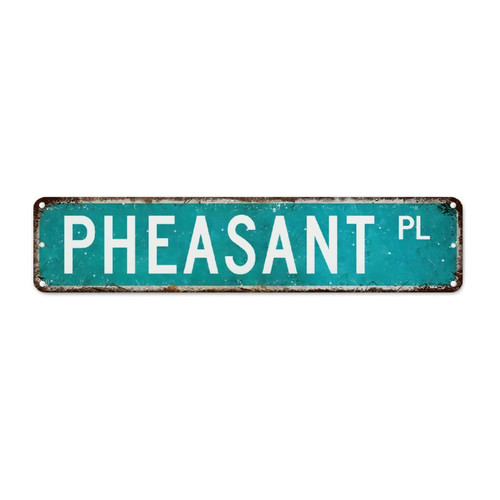 Pheasant Vintage Metal Wall Decor Pheasant Gift Farmhouse Signs Pet Animal Lover Aluminum Tin Signs For Men Women Wall Art Decor Metal Street Signs Home Quality Sign For Front Porch Garden Outdoor