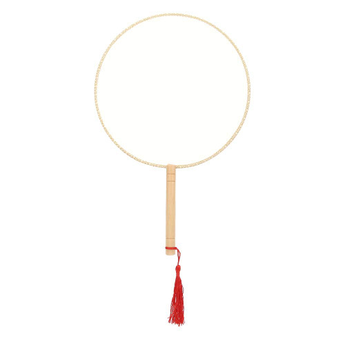 VTOSEN DIY Chinese Ancient Court Round Blank Hand Fan Foldable Decorative Folding Fans, Chinese Style Silk Fan Hand Fan for Women