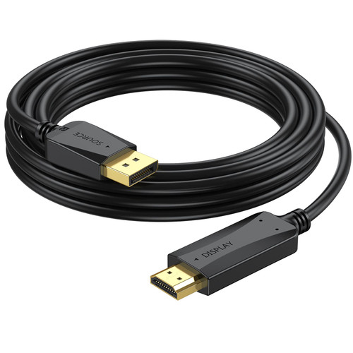 UV-Cable 4K DisplayPort to HDMI Cable 10 Feet, Display Port DP to HDMI HDTV Cord Adapter Male to Male 4K Video for Computer, Laptop, Desktop, Graphics Card, Monitor, TV, Projector UV-Cable 4K DisplayPort to HDMI Cable 10 Feet, Display Port DP to HDMI HDTV Cord Adapter Male to Male 4K Video for Computer, Laptop, Desktop, Graphics Card, Monitor, TV, Projector