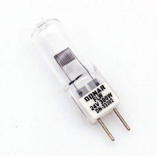 Donar 33302 FLW 300W 24V GY6.35 Base Clear Halogen Light Bulb