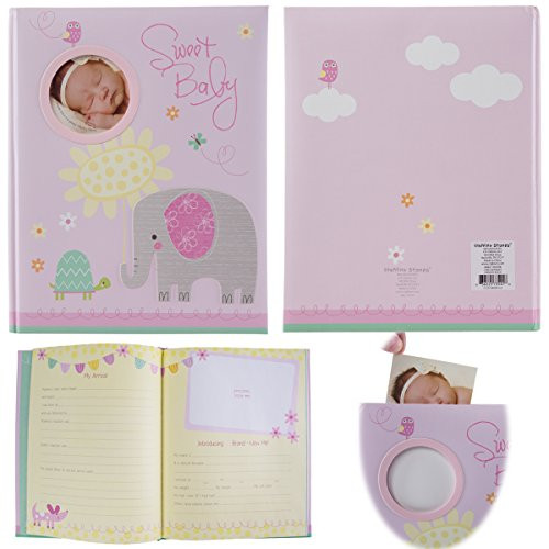 C.R. Gibson Stepping Stones Baby Memory Book For First Five Years Boys Or Girls