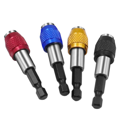Drill Bit Extender Magnetic Screwdriver Bit Holder Bar Socket Chuck Adapter 1/4 Inch Shank Power Drill Bits Tool Flexible Drill Bit Extension