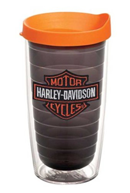 Harley-Davidson Tervis Orange Bar & Shield 16oz. Tumbler Black 1074914 Harley-Davidson Tervis Orange Bar & Shield 16oz. Tumbler Black 1074914