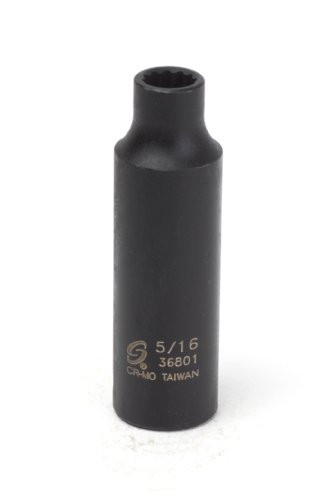 Sunex 36801 3/8-Inch Drive 5/16-Inch 12-Point Deep Impact Socket