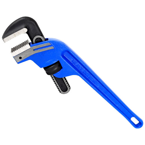 KARRYTON 18 Inch End Pipe Wrench, Adjustable Jaw Opening 3.25"/83mm Heavy Duty Cast Iron offset Handle Plumbing Wrench, Perfect Plumbers Tool