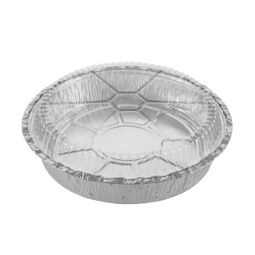 Restaurantware LIDS ONLY: Foil Lux Plastic Lids For 9 Inch To Go Pans, 100 Round Plastic Dome Lids - Pans Sold Separately, Dome Design, Clear Plastic Lids For Aluminum Take Out Containers
