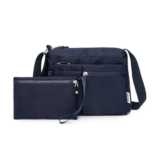 ETidy Crossbody Bag For Women Waterproof Lightweight Casual Shoulder Handbag Purse Bookbag (Navy Blue Upgrade)