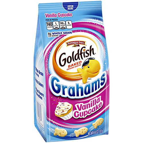 Pepperidge Farm Goldfish Crackers, Vanilla Cupcake, 6 Count