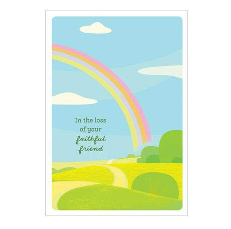 Hallmark Business (25 Pack) Loss of Pet Sympathy Card (Rainbow Bridge) for Veterinarians, Animal Clinics and Animal Hospitals