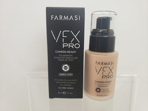 VFX Pro Camera Ready Foundation (03 Warm Ivory), 1 Fluid Ounce