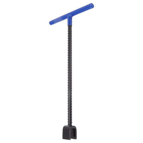 GOWENIC Steel Water Meter Key, Contractor Grade Enforced Steel T Handle Curb Key With 4 Way Utility Tool, Water Shut Off Tool Wrench T handle for Water Stop Valve Sewage Valve(Blue)