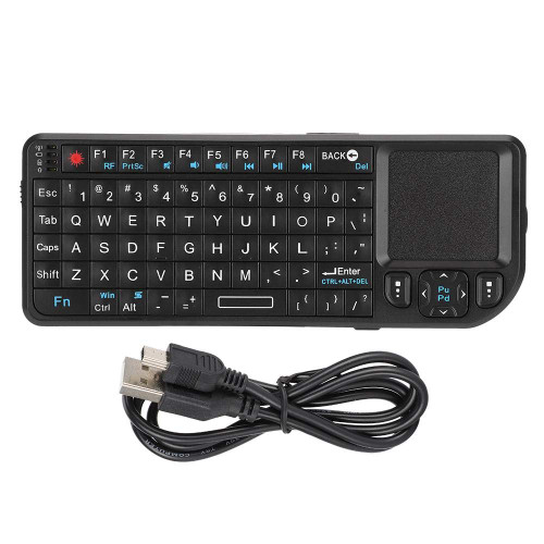 2.4G Pocket Mini Wireless Keyboard Mini USB Wireless Keyboard with Touchpad Mouse for Windows 2000 / XP/Vista / 7 / OS 10.x