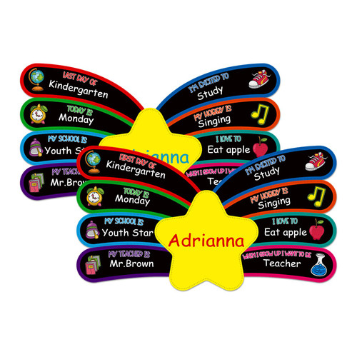 D4DREAM First Day of School Board 9x14 Inch Double-Sided Butterfly Shape First and Last Day of School Sign Back to School Chalkboard Sign for Kindergarten Reusable 1st Day of Preschool Photo Props D4DREAM First Day of School Board 9x14 Inch Double-Sided Butterfly Shape First and Last Day of School Sign Back to School Chalkboard Sign for Kindergarten Reusable 1st Day of Preschool Photo Props