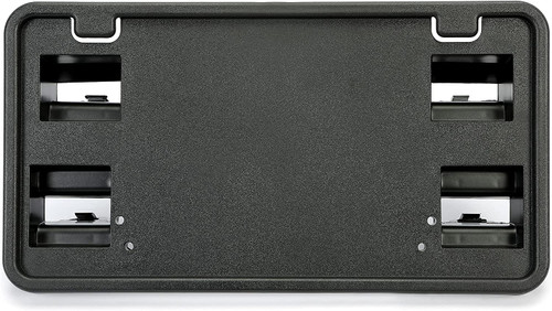 HECASA Black Front Bumper License Plate Compatible with 2015-2017 Ford F150 Delete Bracket Mount Replacement for FL3Z-17A385-A