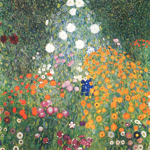 Laminated 24x24 Poster: Flower Garden, 1905-1907 - Gustav Klimt