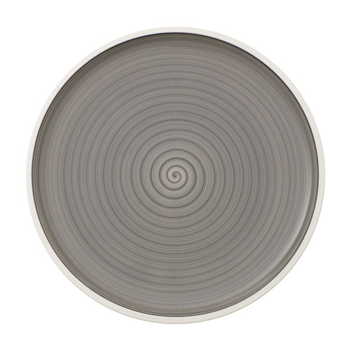 Villeroy & Boch Manufacture Gris Pizza/Buffet Plate, 12.5 in, Gray Villeroy & Boch Manufacture Gris Pizza/Buffet Plate, 12.5 in, Gray