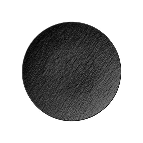 Villeroy & Boch Manufacture Rock Universal Coupe Plate, 9.75 in, Premium Porcelain, Gray Villeroy & Boch Manufacture Rock Universal Coupe Plate, 9.75 in, Premium Porcelain, Gray