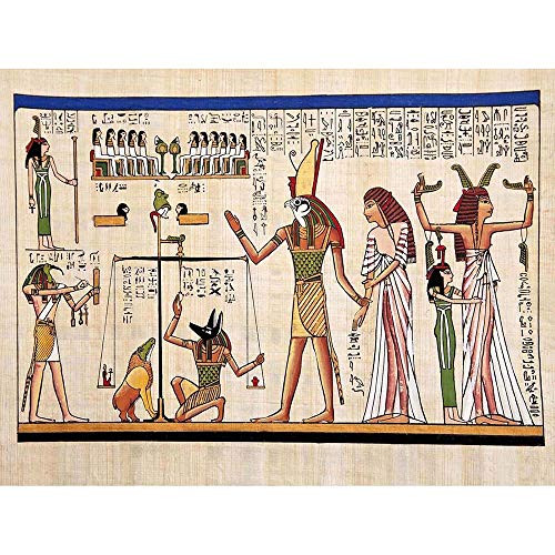 Wee Blue Coo Painting Ancient Egyptian Heiroglyphics Horus Thoth Anubis Mural Unframed Wall Art Print Poster Home Decor Premium