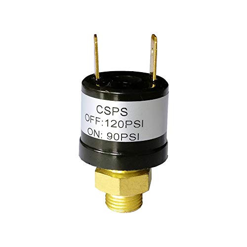 Heavy Duty 90-120 PSI Air Compressor Pressure Control Switch Valve Air Horn Pressure Switch Black