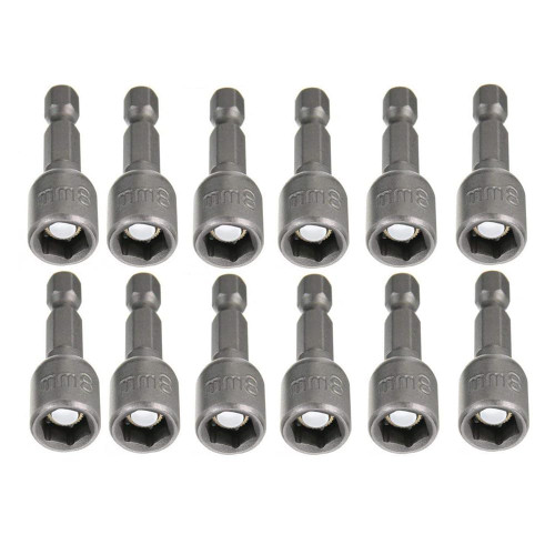 YXQ Hex Magnetic Power 8mm 5/16 Socket Adapter Drill Bit Nut Driver Set 1/4 inch Hex for Power Tools, 12-Piece